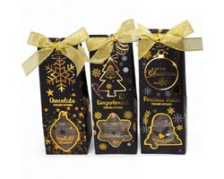 Kerst Geurdiffuser Geschenkset - Set van 3 | 3x 50 ml - Chocolate, Gingerbread & Precious Santa | Aroma di Rogito - Luxe Wintergeuren