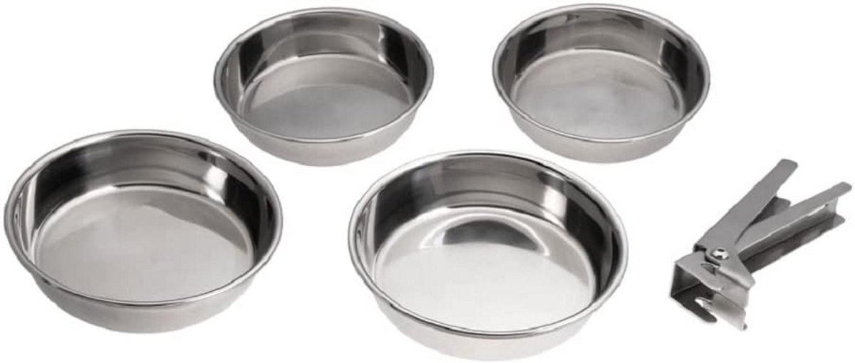 5-delige Pannetjesset voor Kleine Gerechten op de Barbecue