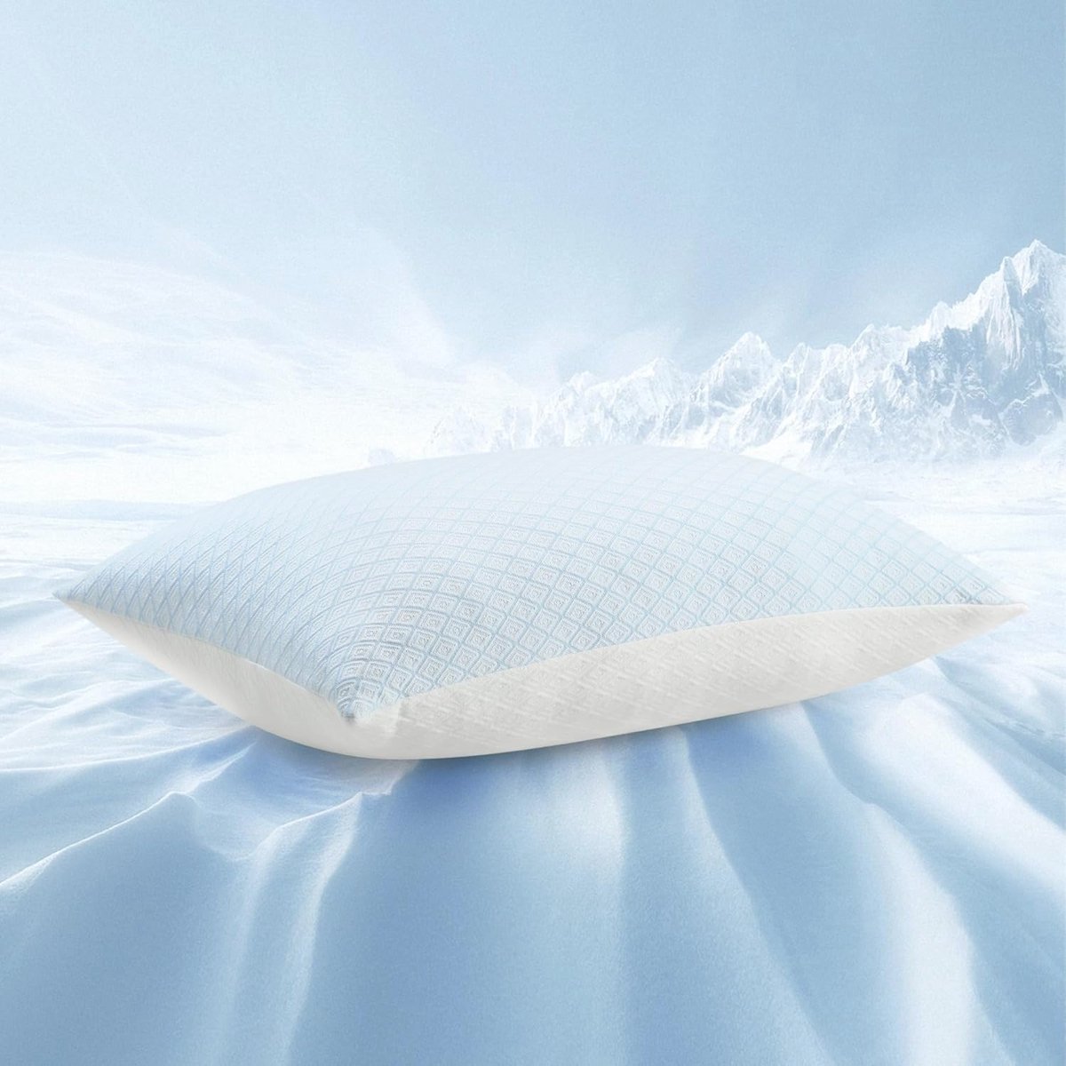 Ergonomisch kussen 40 x 80 cm - Traagschuim Kussens voor Comfortabel Slapen - Antibacterieel en Ademend