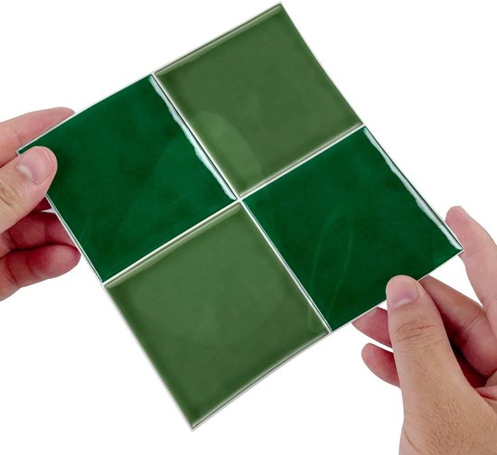 Tegelsticker Mozaïekeffect Waterdicht Zelfklevend Keuken Badkamer Groen