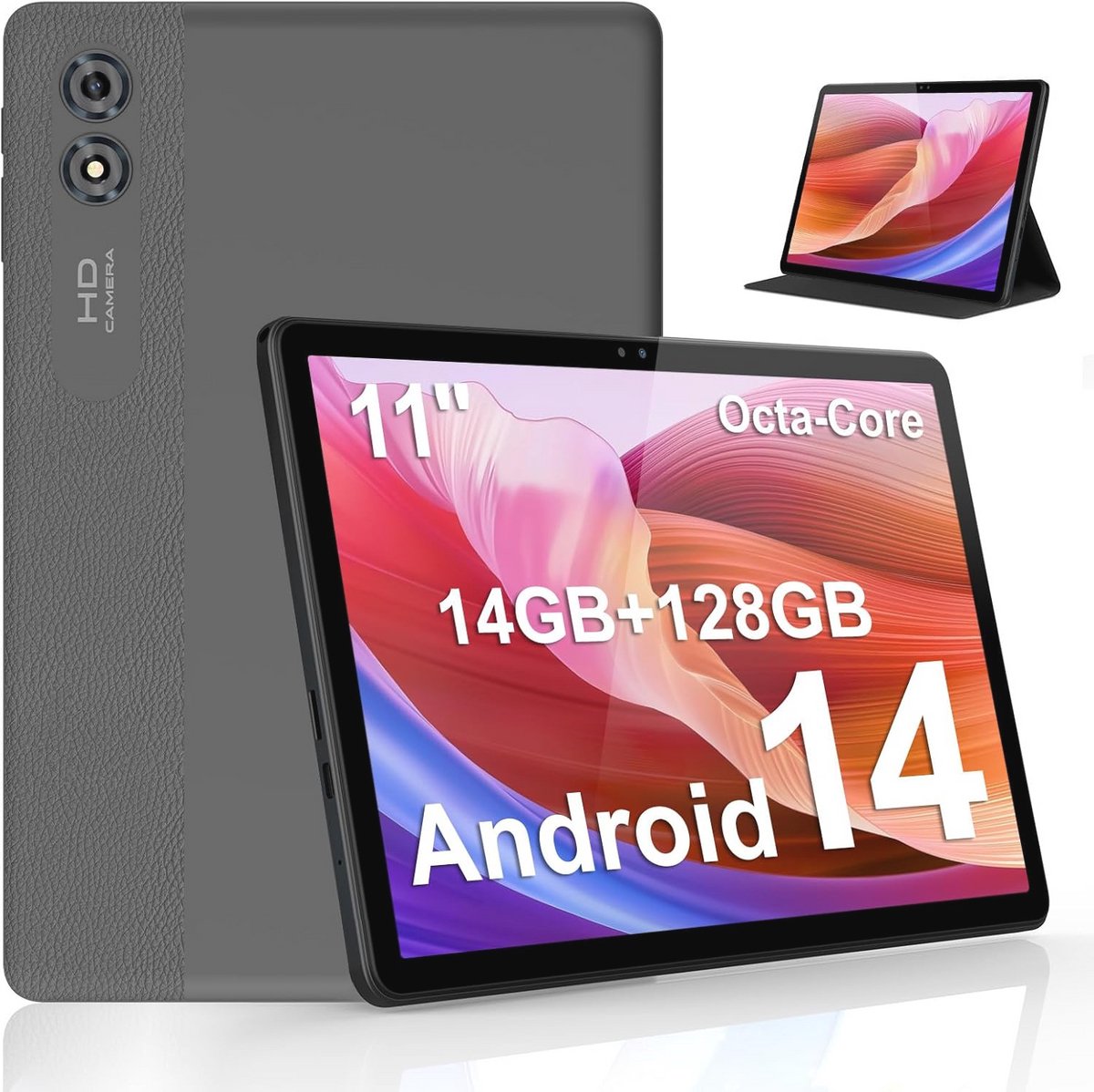 11 Inch Android Tablet met Octa-Core, 14GB RAM, 128GB Opslag en 8000mAh Batterij