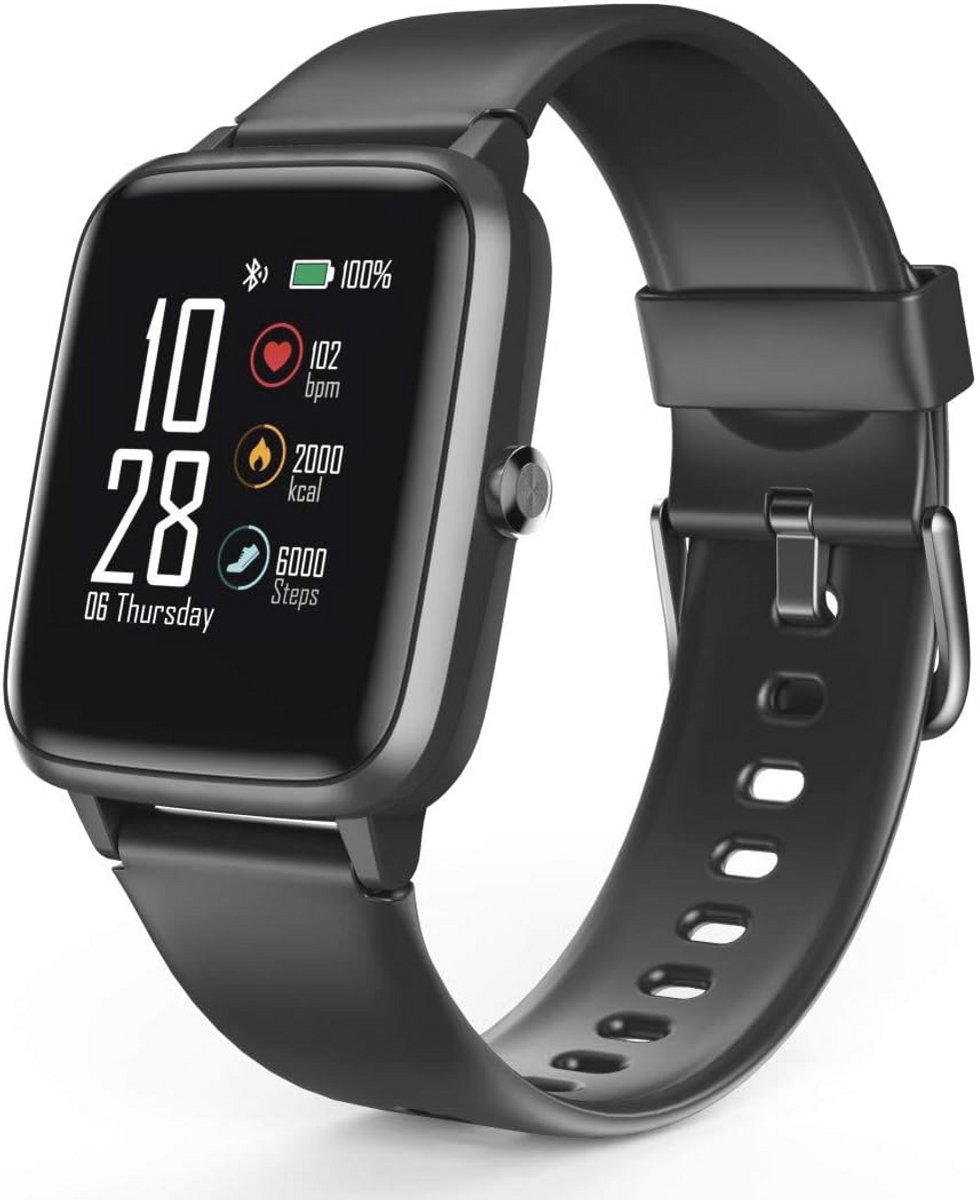 Waterdichte Smartwatch met GPS en Hartslagmeter - Fitnesshorloge voor Dames en Heren met Slaapmonitor en Muziekbediening