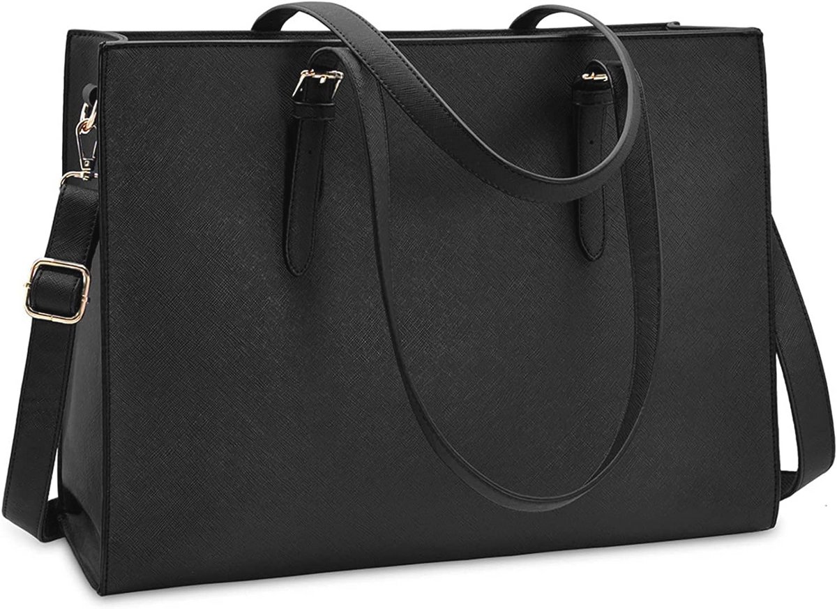 Waterdichte Laptoptas voor Dames - Lichtgewicht Leer - Geschikt voor 15,6 Inch Laptops - Professionele Schoudertas