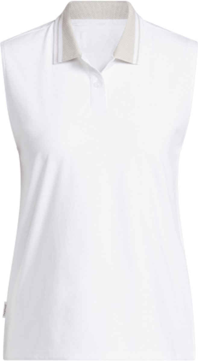 Adidas W BTC Twiat Mouwloze Dames Golfpolo Wit