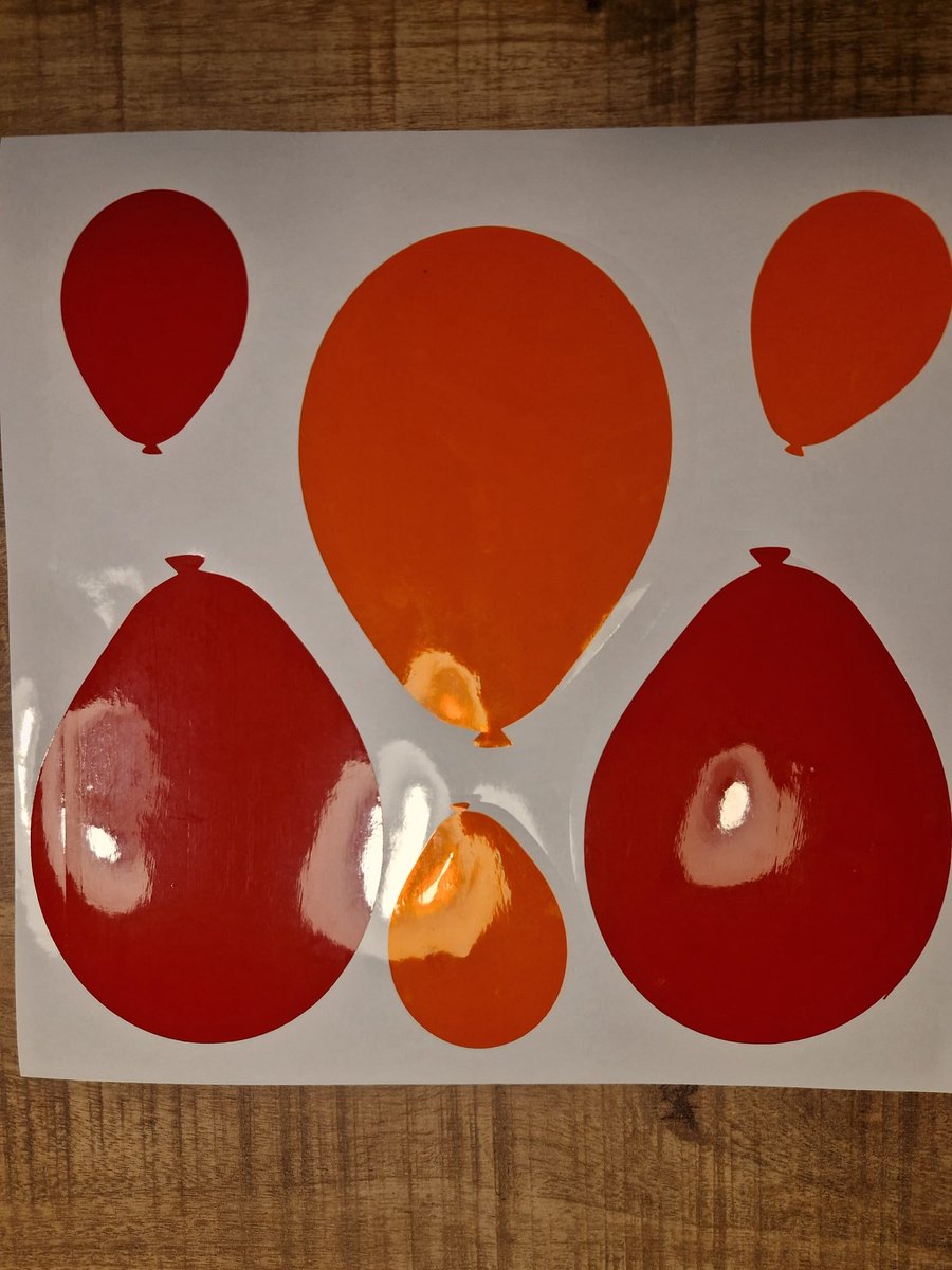 Herbruikbare statische raamsticker BALLON