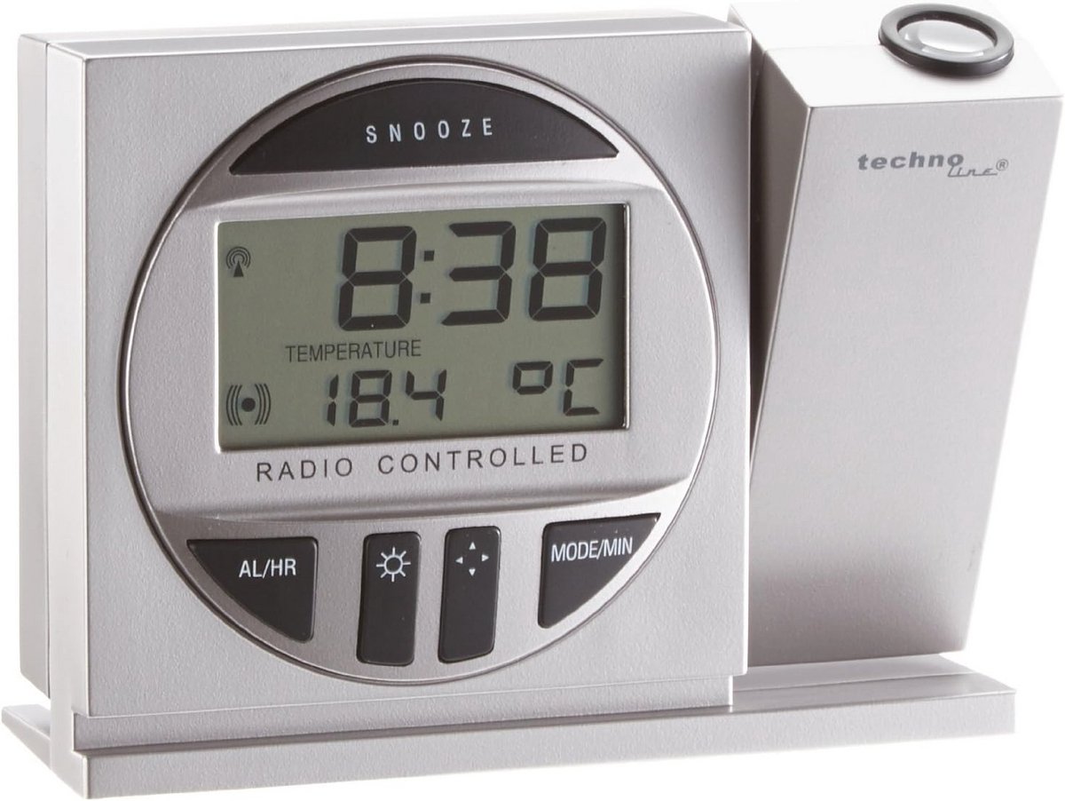 Projectiewekker met Temperatuurweergave en Automatische Tijduitvoering - 180° Draaibaar