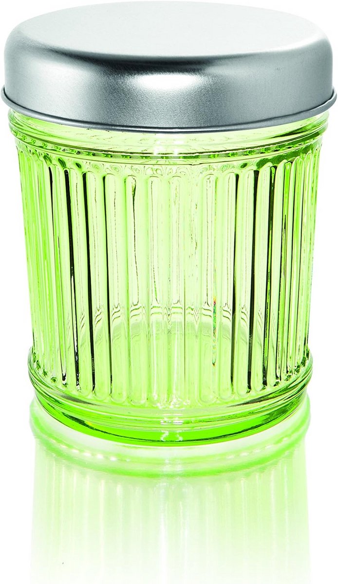 Ronde Glas Opbergpot met Deksel voor Keuken en Decoratie