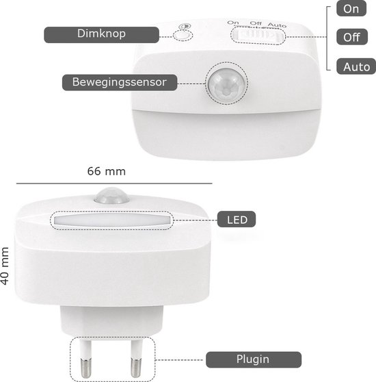 6-delige Bewegingssensor Nachtlampset, LED-nachtlampjes Met Bewegingssensoren, Warm licht, Nachtlampjes Voor Binnen, Trapverlichting, Automatische Schakelaarsensorlampen Voor Slaapkamers, Badkamers En Gangen, Spotverlichting van Ahorraxy — afbeelding 3