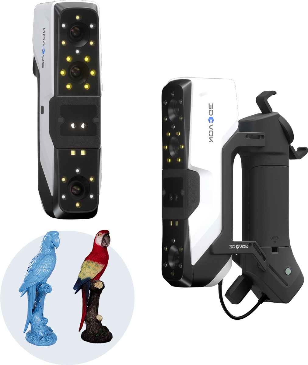 3DeVOK MQ 3D Scanner-IR scan-0.08mm Precisie--3d Scanner voor 3d Printer-Infrarood Scan voor 3d Printing-Laser met Dubbele Modus-Handheld Color 3D Scanner