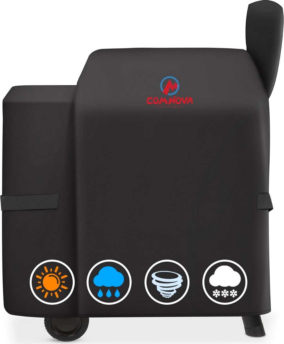 Waterdichte Ronde BBQ Hoes voor Pelletgrill - Robuuste 600D Beschermhoes