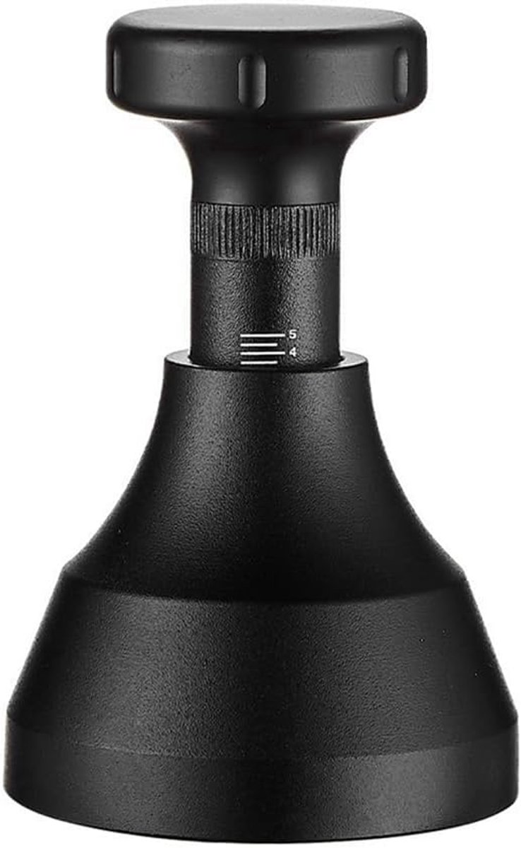 Druk en draai de naald voor koffiepoeder, naalddispenser voor machine, handvat 58 mm，zwart
