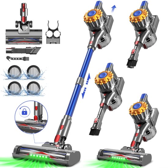 Fukstern Draadloze Steelstofzuiger 38KPa Krachtige - Fukstern - €119,99