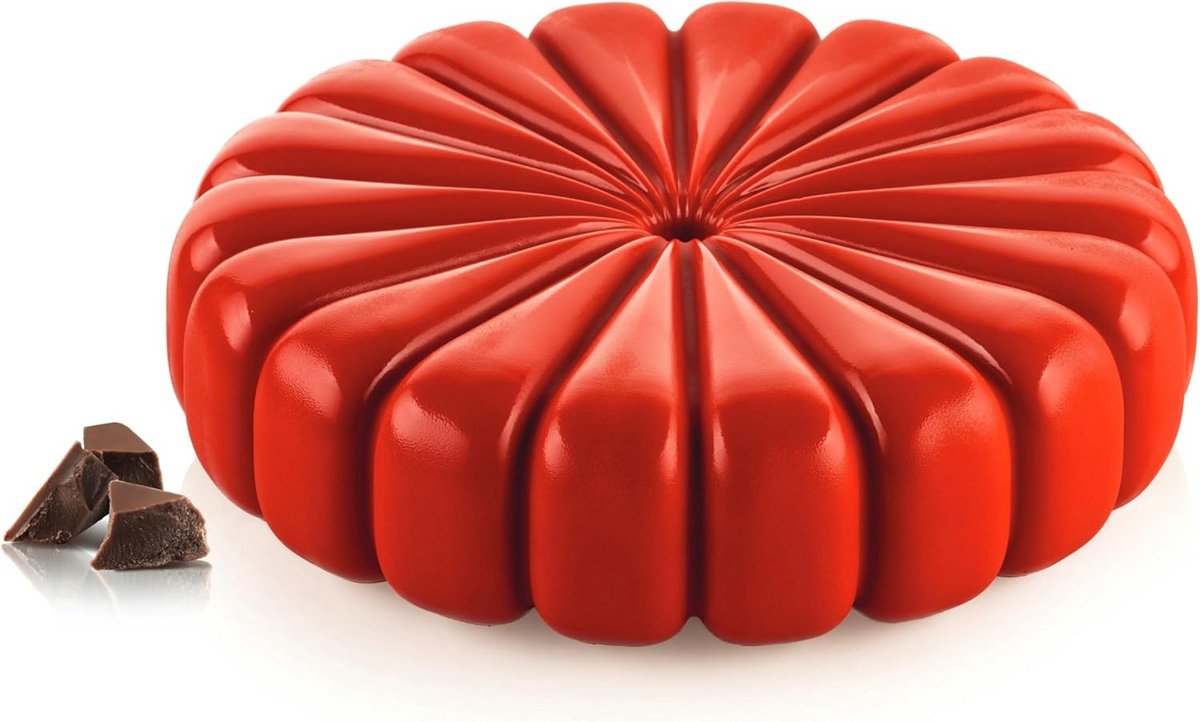 Professionele Bakvorm van Siliconen voor Cakes en Taarten - Rond 20cm - 1400ml Inhoud