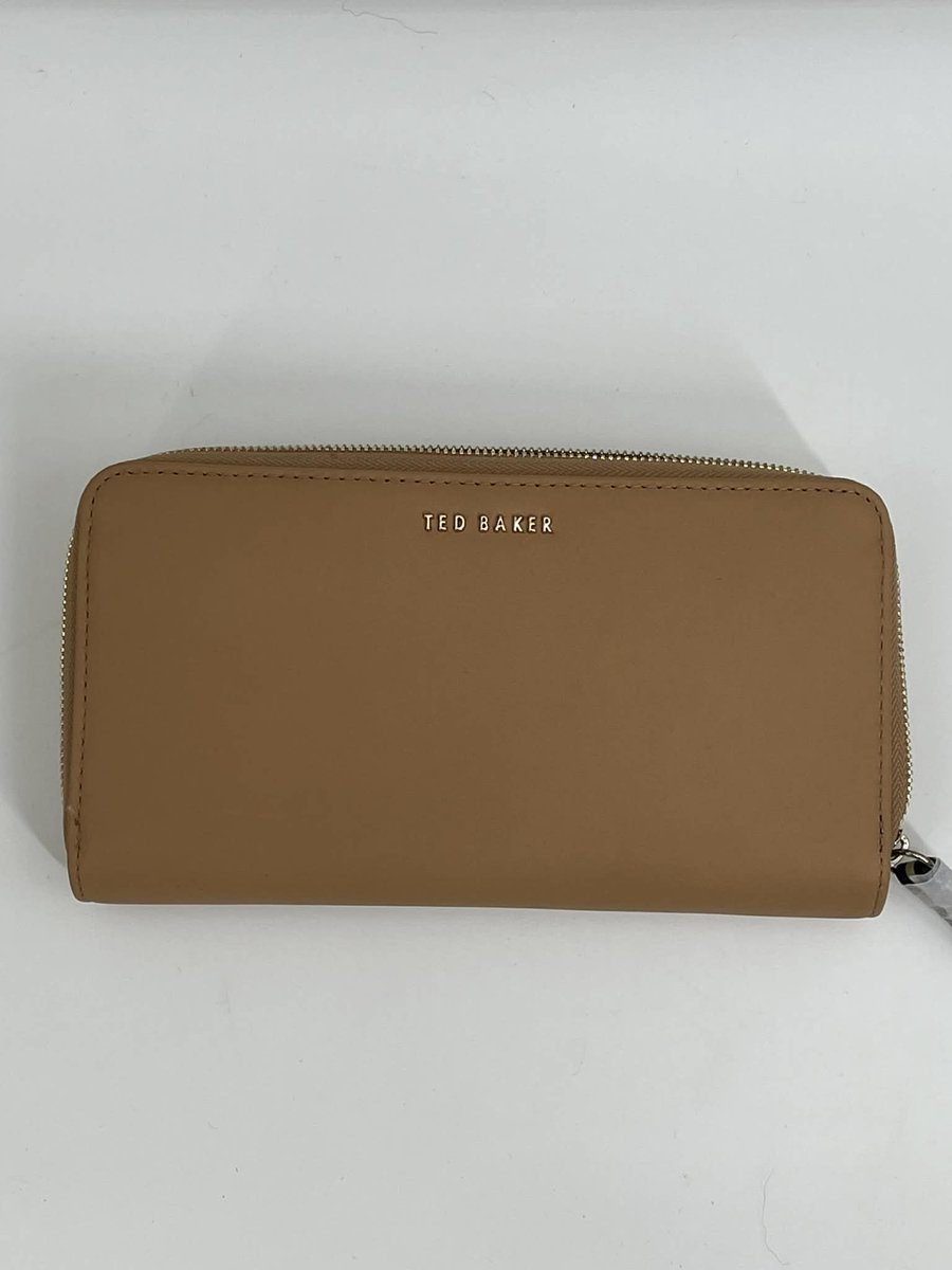 Ted Baker leren portemonnee 19 cm met rits