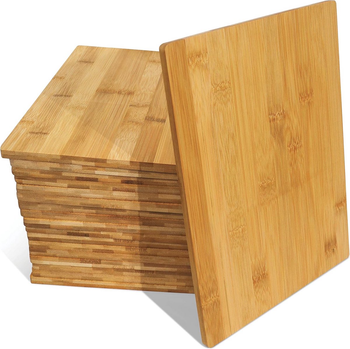 Bulk Snijplanken Set van 18 - Premium Bamboe Houten Snijplanken voor Keuken en Eetkamer