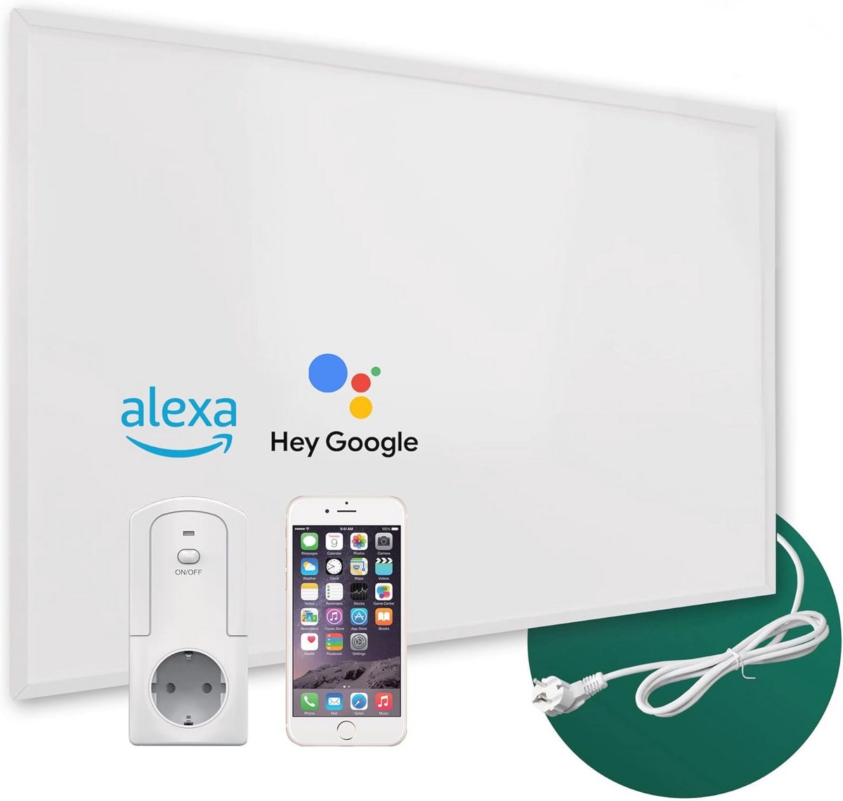 Infraroodverwarming 700 watt met TÜV en thermostaat - Energiezuinig en veilig
