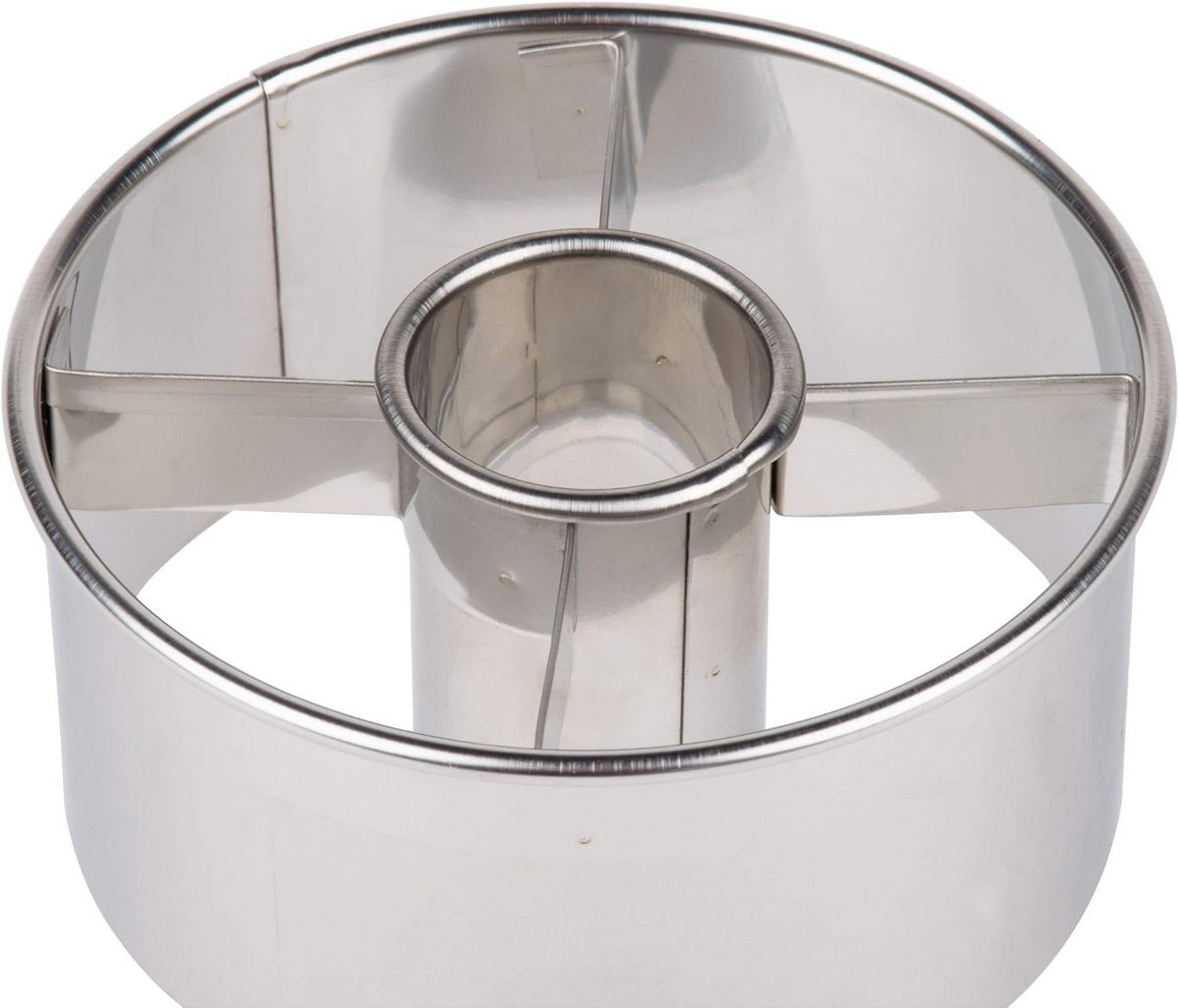 Ronde uitsteker Donut Ringen Roestvrij Staal 9 cm