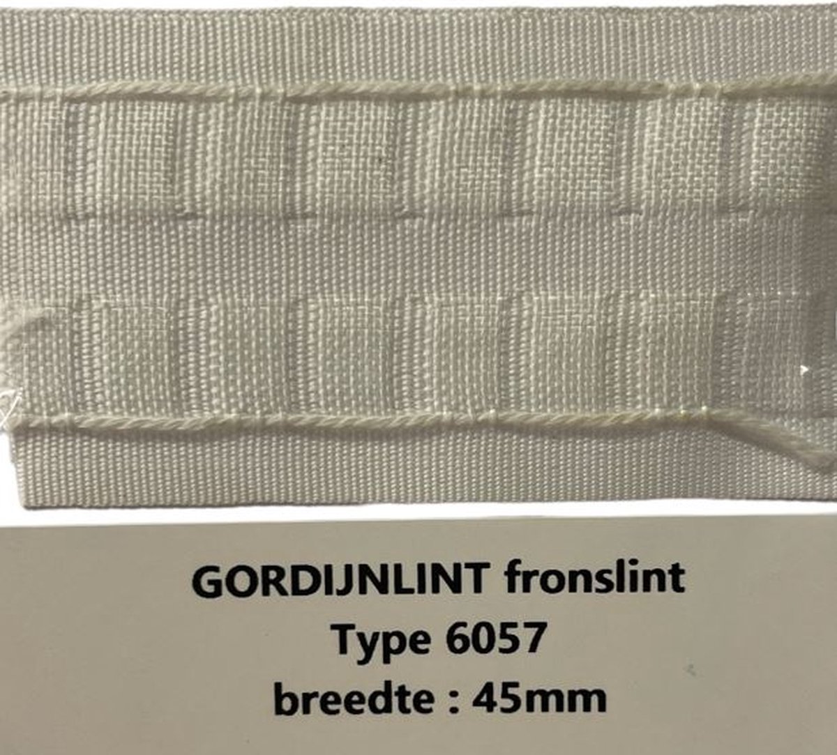 Gerster Gordijnlint - Fronslint voor gordijnen - 45 mm breed - Type 6057