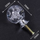 3 Stuks Meubelknop Kristallen Bol - Transparant - 3.5*3 cm - Meubel Handgreep - Knop voor Kledingkast, Deur, Lade, Keukenkast
