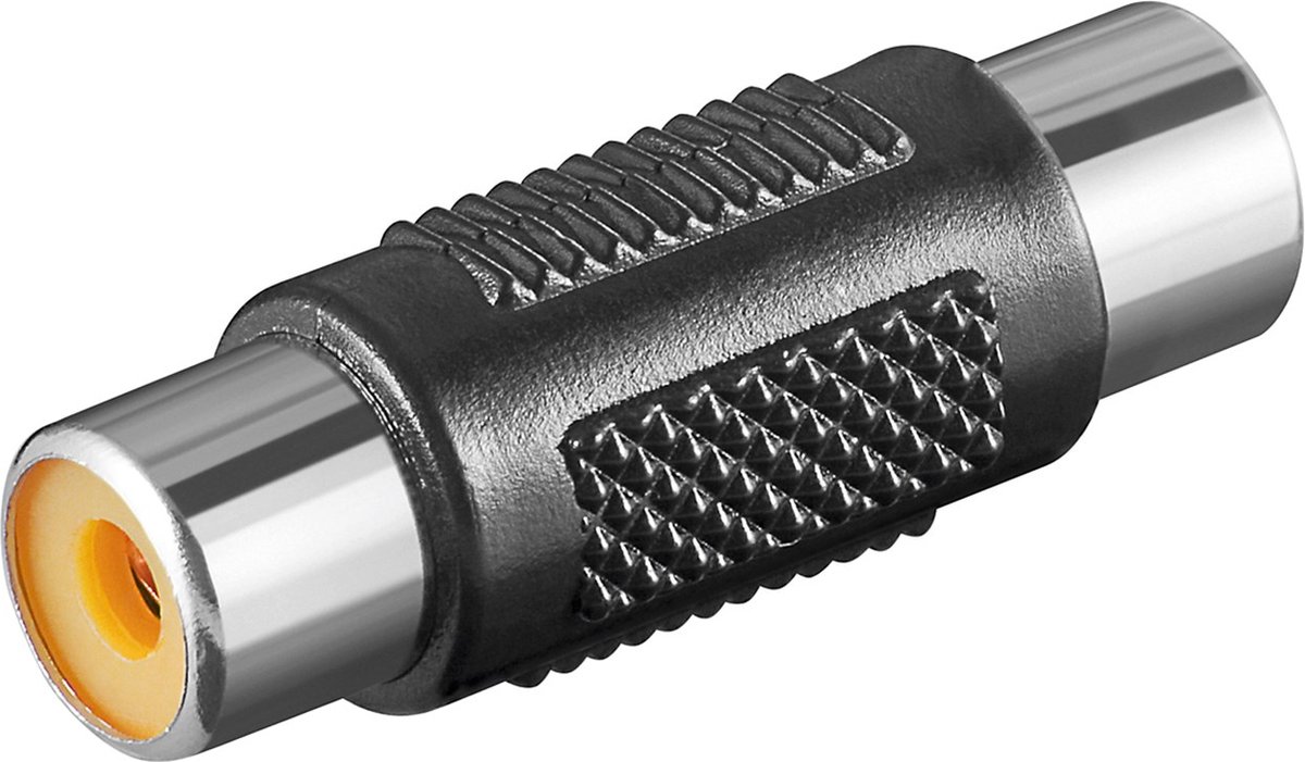 Goobay 11608 adapter RCA Zwart