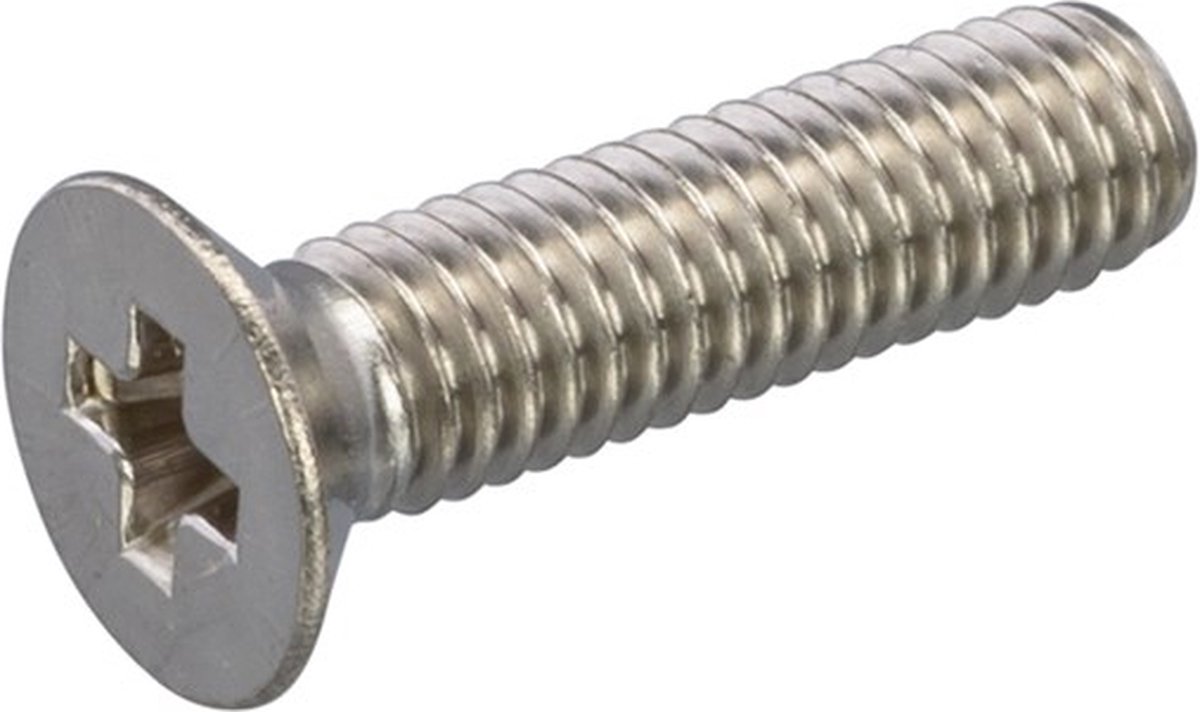 Metaalschroef rvs A2 pk kk M5x60mm DIN965-H