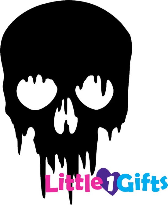 Little1gifts - Halloween - Raamsticker skull - Groot