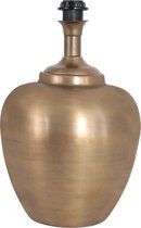 Steinhauer Brass tafellamp - vaaslamp - met witte kap - 55 cm hoog - E27 - brons