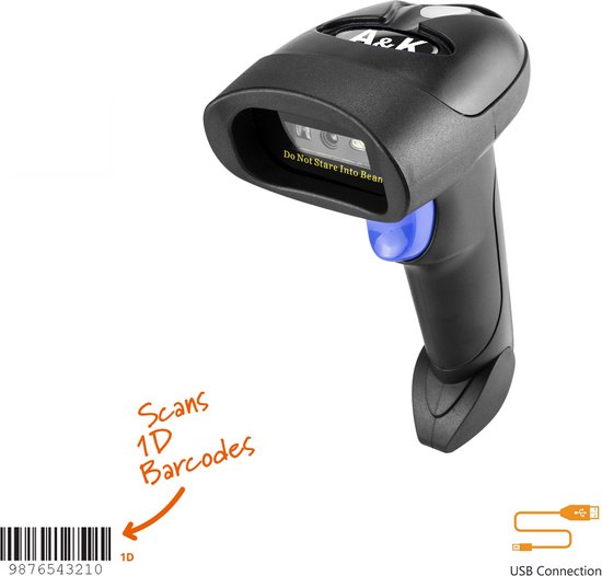 Radall Professionele USB Barcode Scanner V2.0 | USB Aansluiting| Universeel  |... | bol.com