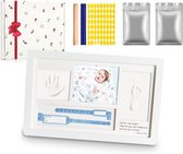 Cadre photo Bébé avec imprimé Argile plâtre imprimé Bébé - - Cadeau maternité garçons Cadeau maternité filles - Nouveau-né - Coffret imprimé cadeau de naissance