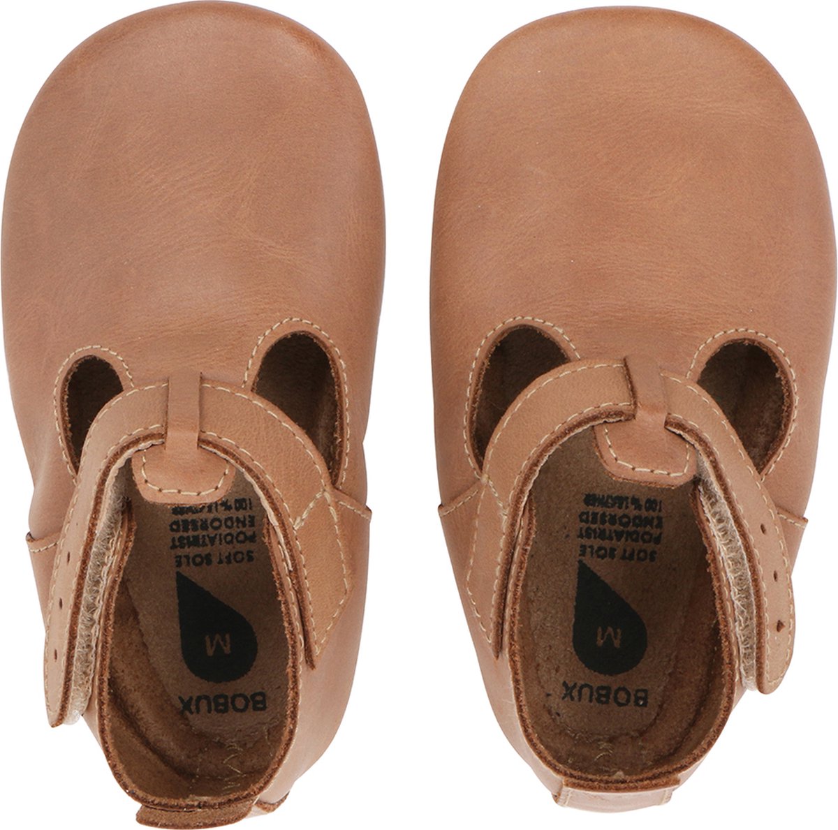 Bobux - Soft Soles - Jack&jill caramel - Babyslofjes - EU 21 - Bobux