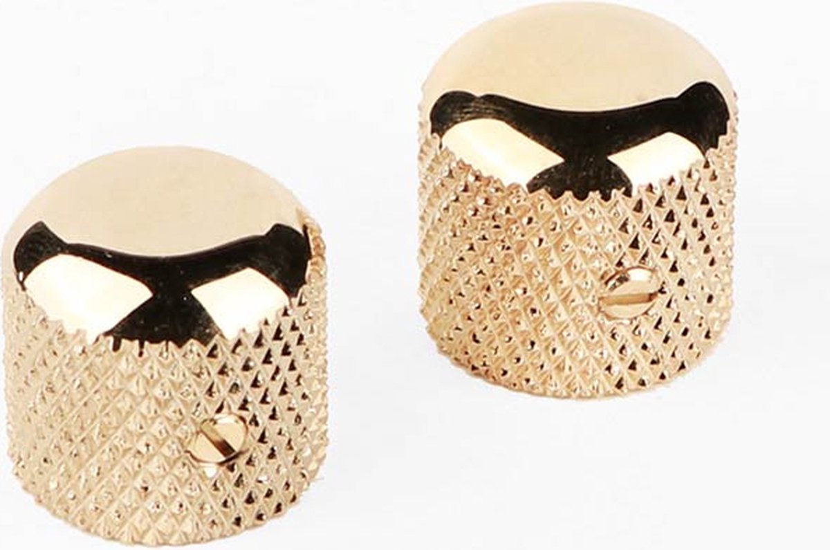 knob vintage dome style for Tele, gold, set of 2