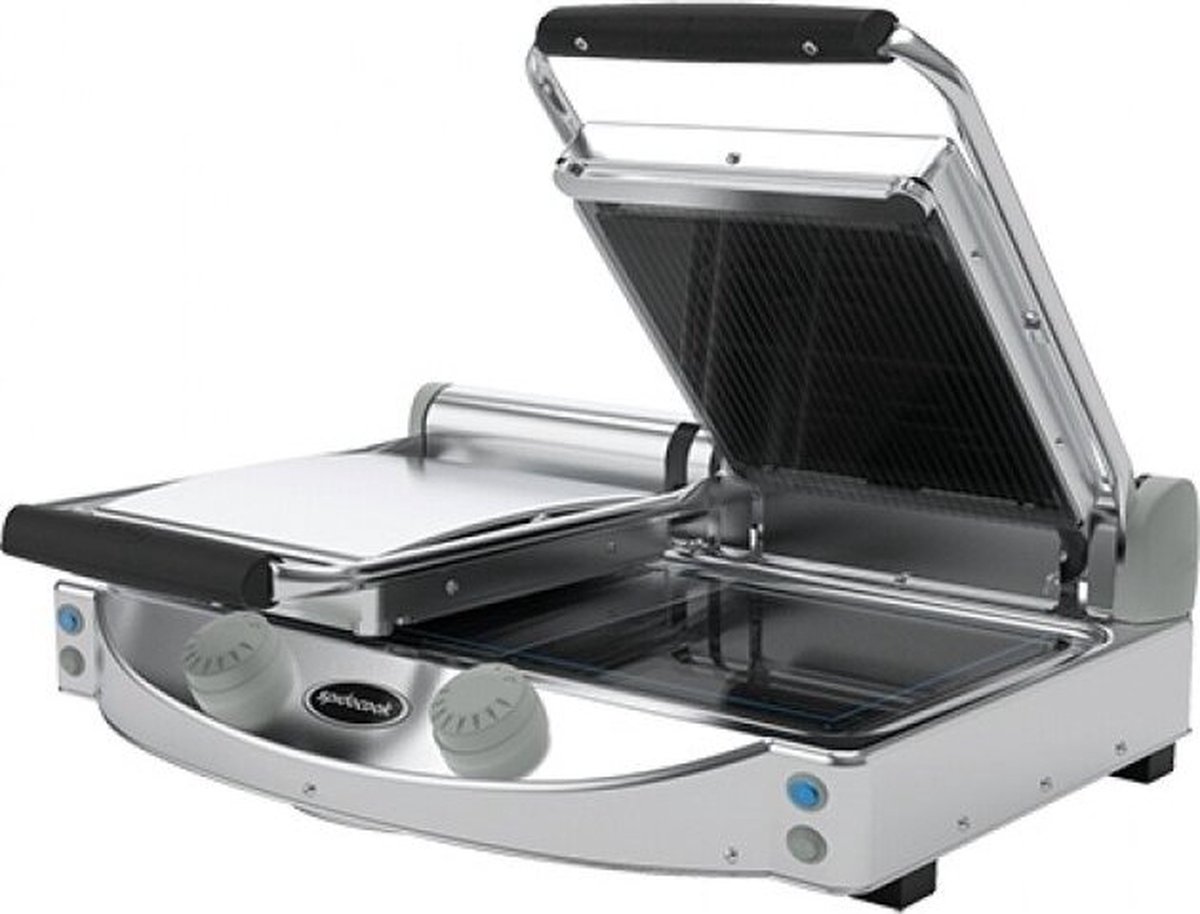 Contactgrill Duo (Glad/Gegroefd) - SpidoCook 596055 - Horeca & Professioneel