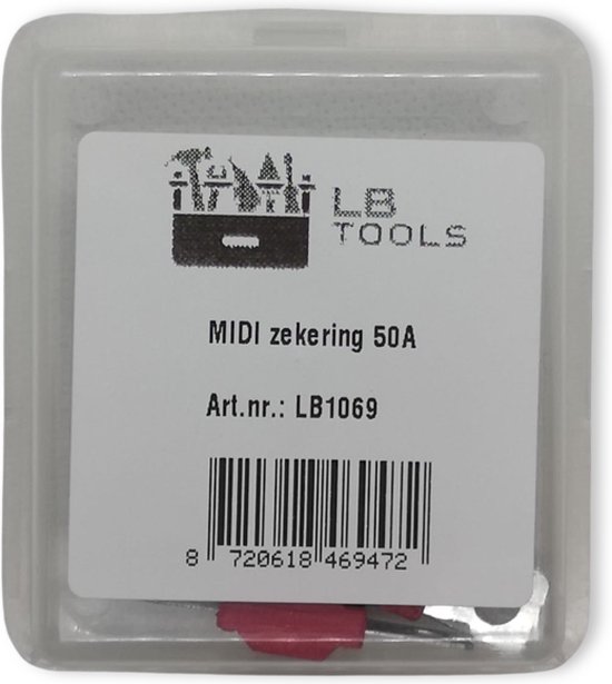 Produktbild von Midi Streifen Sicherung 50A AMP – Für Auto, Van & LKW 12V/24V/32V
