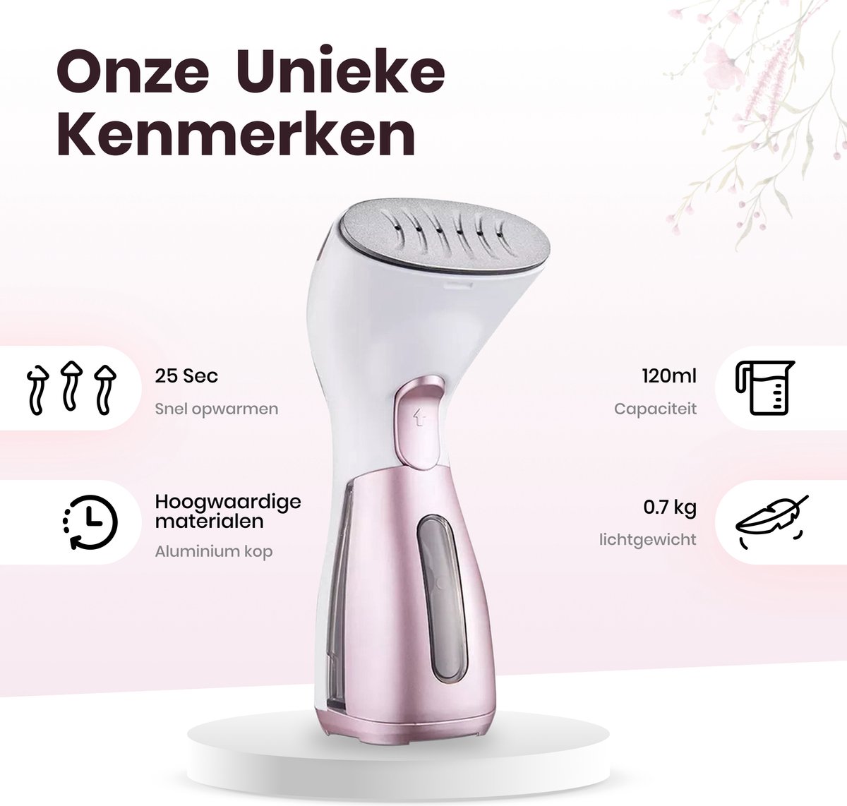 Qsteam - Hoogwaardige Kledingstomer - Stoomreiniger