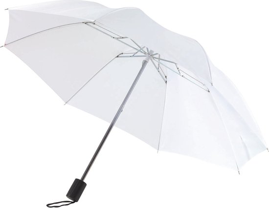 Opvouwbare paraplu wit 85 cm