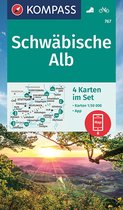 KOMPASS Wanderkarten-Set 767 Schwäbische Alb (4 Karten) 1:50.000