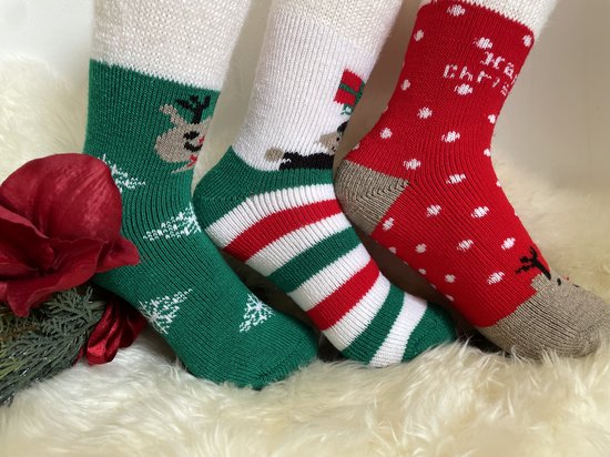 Occulto Kerst Sokken Heren & Dames Set Van 2 - Model Santa
