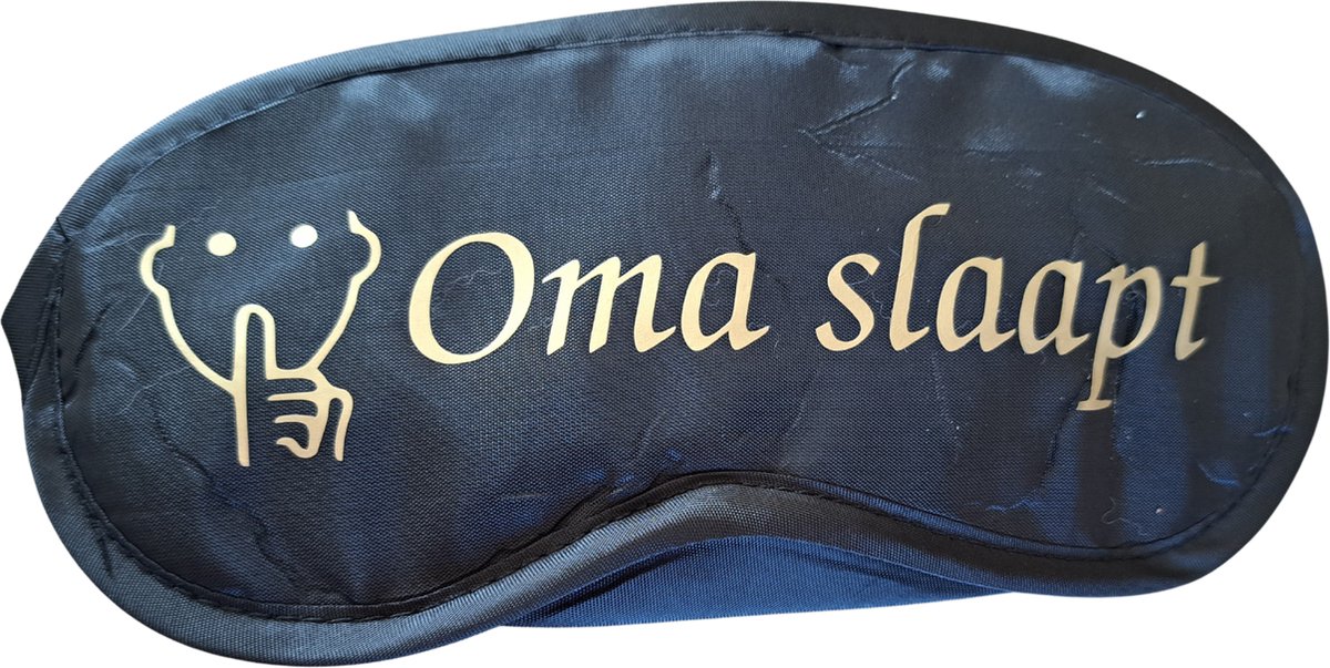 TWOA-Slaapmasker-Grappige tekst- Zwart polyester- Oma slaapt