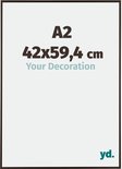 A2 fotolijst van 42x59,4 cm in antraciet kunststof met 'Your Decoration' logo.