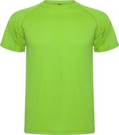 Limoen Groen unisex sportshirt korte mouwen MonteCarlo merk Roly maat XL