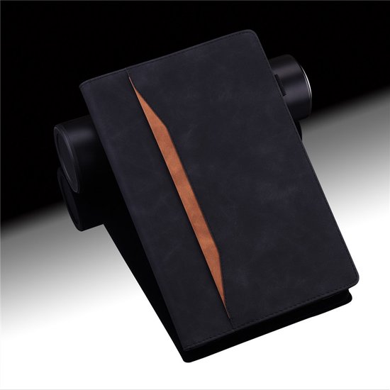 BukkitBow - Étui de protection en cuir Apple iPad - Convient pour Apple iPad 10,2 pouces (2019-2020-2021) - Zwart