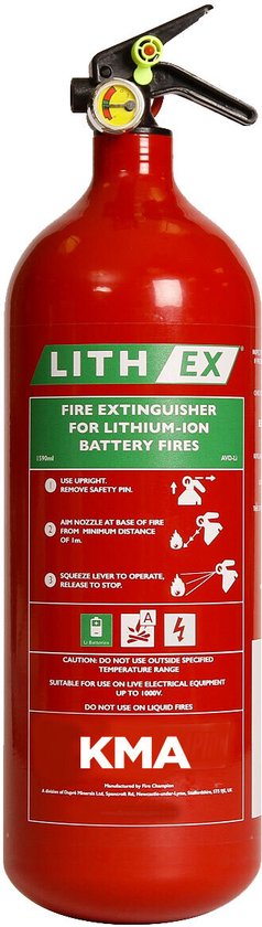 Lith-Ex AVD 6 Liter Lithium Brandblusser