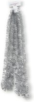 Guirlande de Noël argentée environ 270cm - Guirlande feuille lametta - Décorations pour sapin de Noël argent