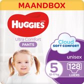 Huggies Luierbroekjes - maat 5 (12 tot 17 kg) - Ultra Comfort - unisex - 128 stuks - Maandbox