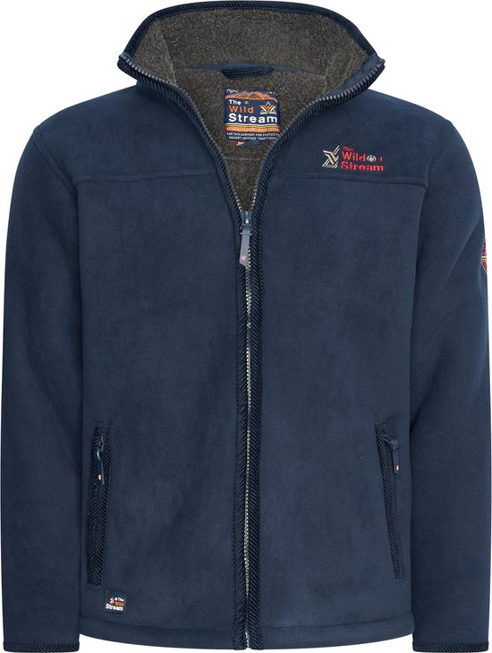 Wildstream Heren Fleece Jack Teddy gevoerd Vest Navy Maat S bol
