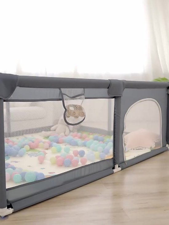 Grondbox - Baby box met 50 x Speelballen en mat - Kinderbox - Playpen