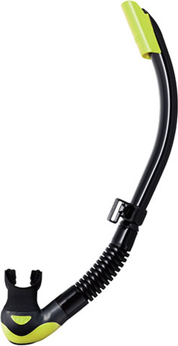 TUSA Platina II Hyperdry – Premium snorkel met Hyperdry-systeem en hypoallergene siliconen mondstuk – Geel/Zwart – SP-170QB FY