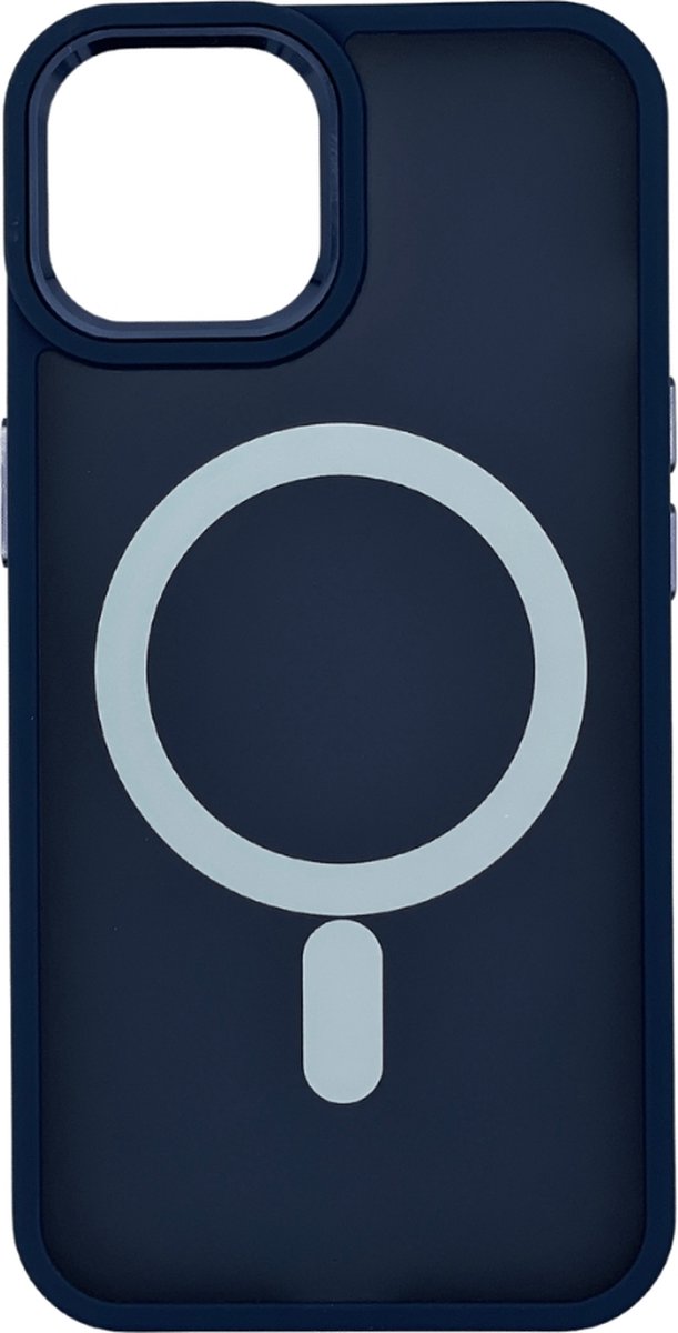 Apple iPhone 14 Max - MagSafe Hoesje - Blauw