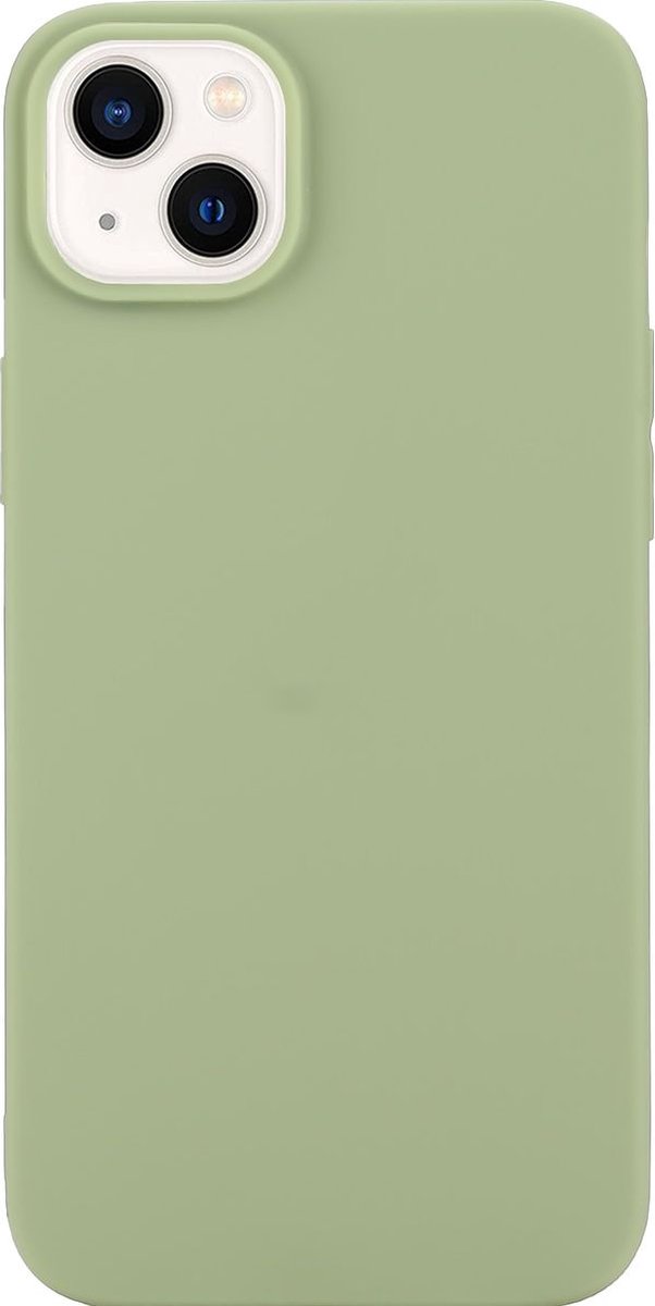 Mobigear Hoesje geschikt voor Apple iPhone 14 Plus Telefoonhoesje Flexibel TPU | Mobigear Colors Backcover | iPhone 14 Plus Case | Back Cover - Groen