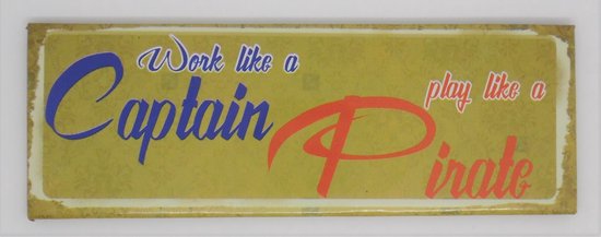 aimant pour réfrigérateur Proverbes Marchez comme un capitaine, jouez comme un pirate